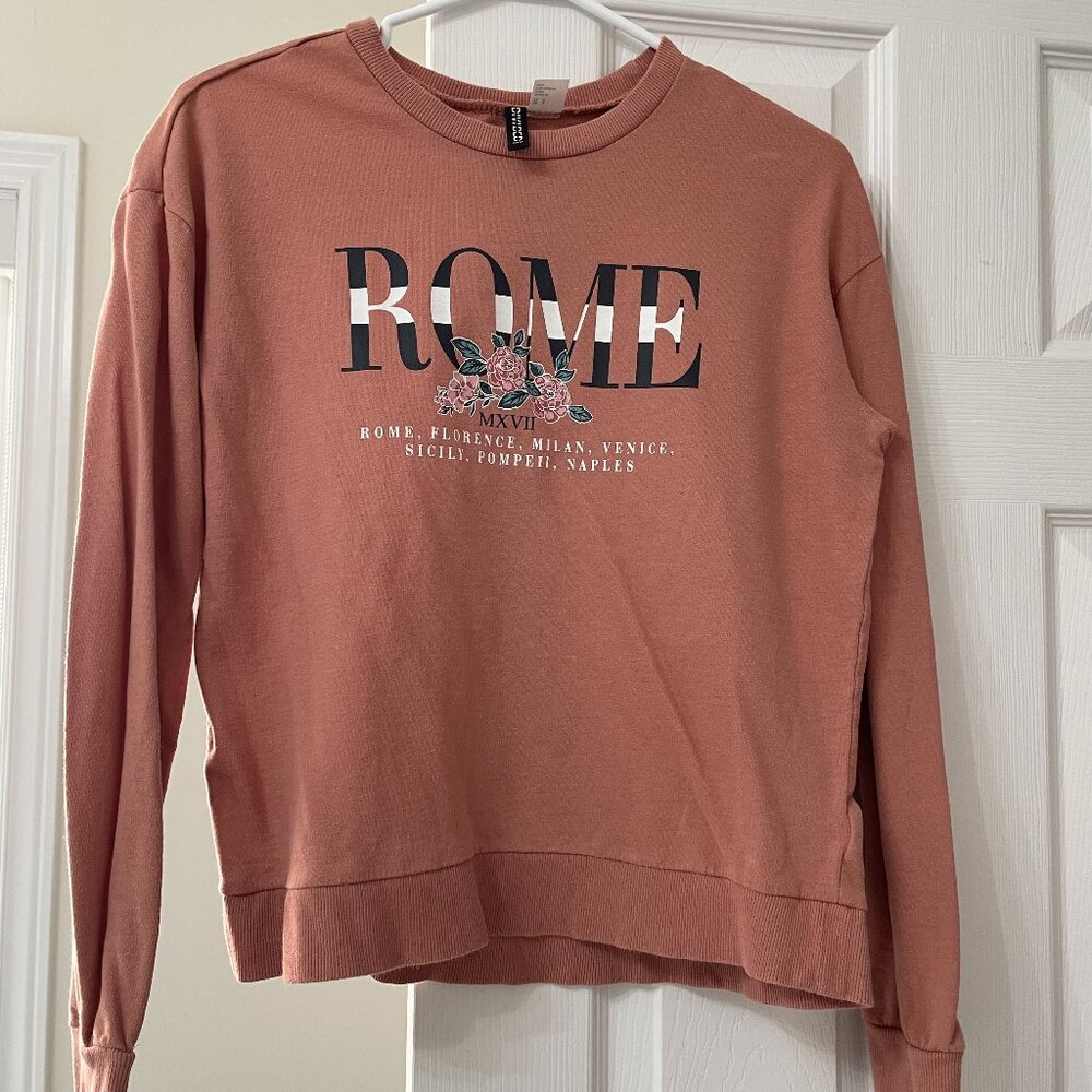H&M Dusty Pink Sweatshirt - Size Small